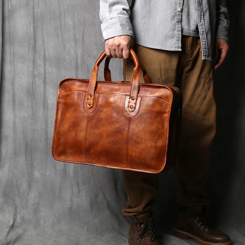 Cowhide Shoulder Bag — Style H