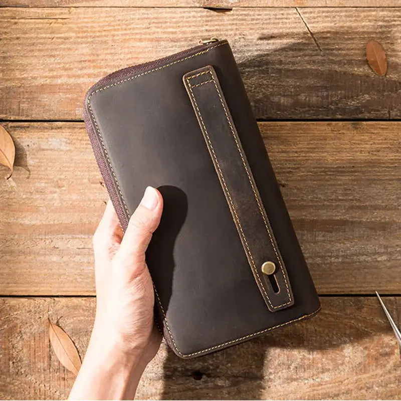 Crazy Horse Leather Wallet_D