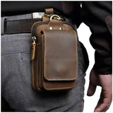 Crazy horse leather waist back_M