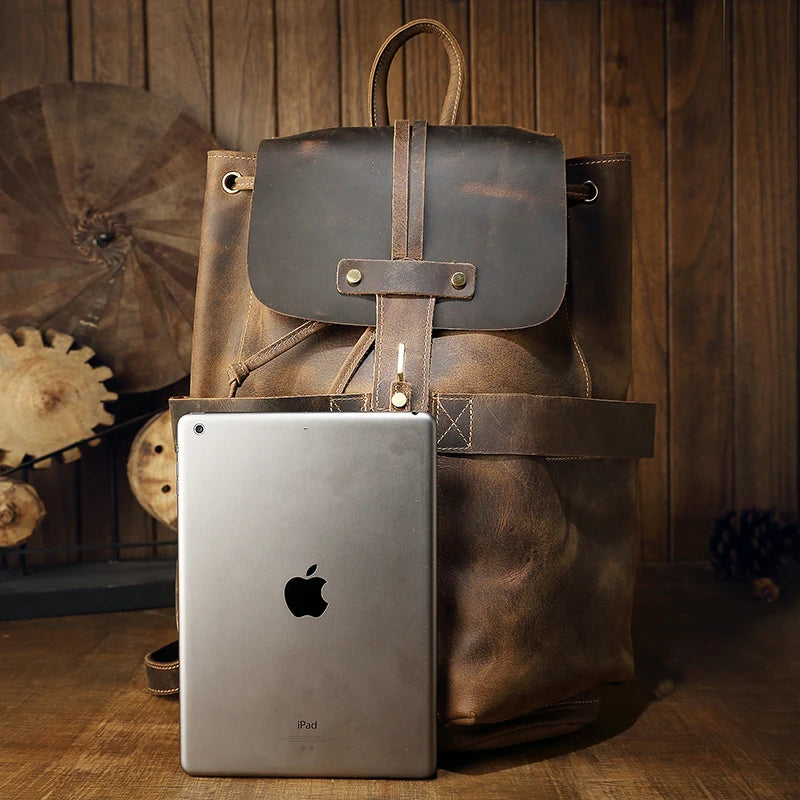 Crazy Horse Leather Backpack_AQ