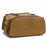 クレイジーホースレザー 防水キャンバスリュック_K