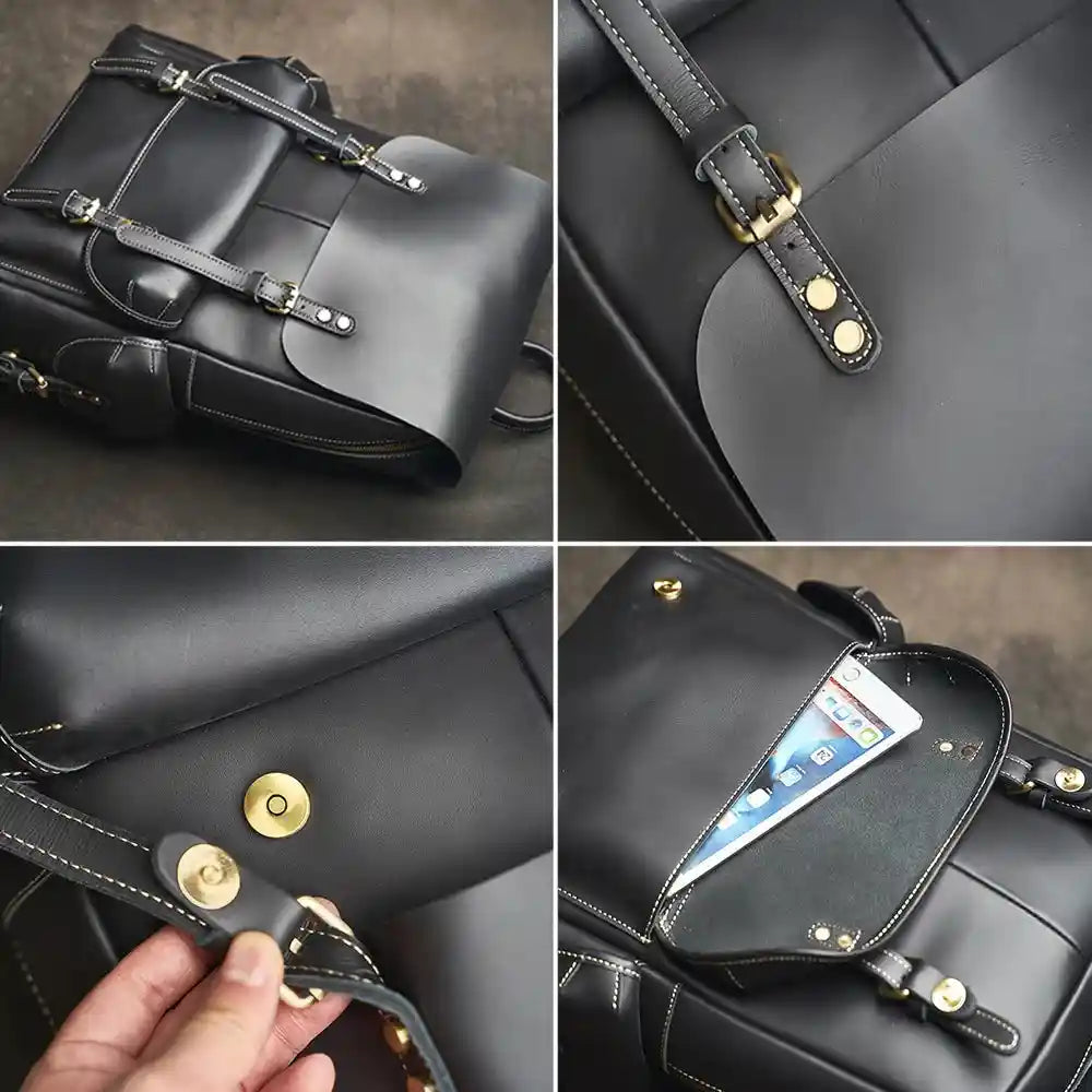 Rucksack aus Rindsleder — Modell E