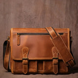 Crazy Horse Leather Shoulder Bag_am