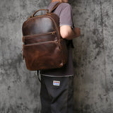 Crazy Horse Leather Backpack_AJ