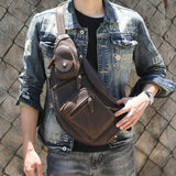 Crazy Horse Leather Crossbody Back_S
