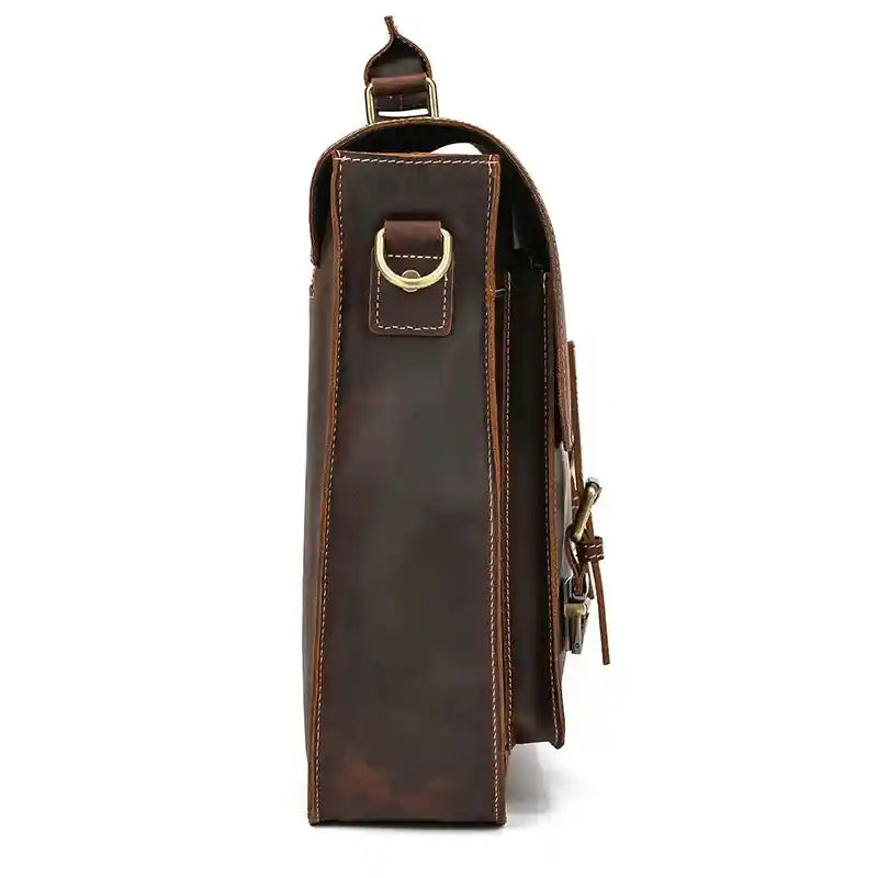 Umhängetasche aus Crazy Horse-Leder — Modell AN