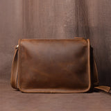 Crazy Horse Leather Shoulder Bag_ab