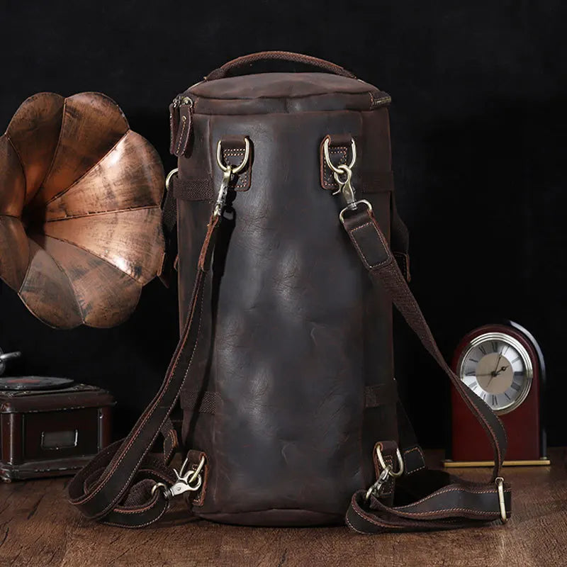 Crazy Horse Leather Gran capacidad de viaje Bag_d