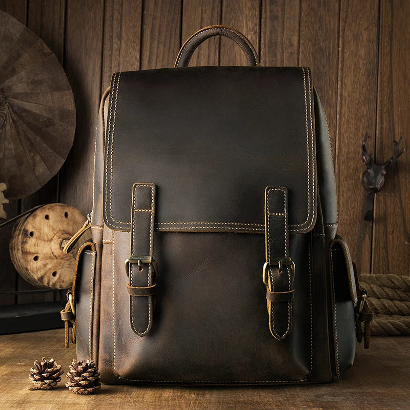 Crazy Horse Leather Backpack_AK