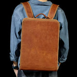 Sac à dos en cuir véritable_Unisex_F