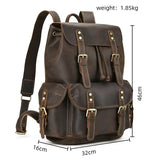 Mochila em pele crazy horse — Modelo AM