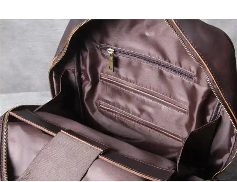 Mochila em pele crazy horse — Modelo AC