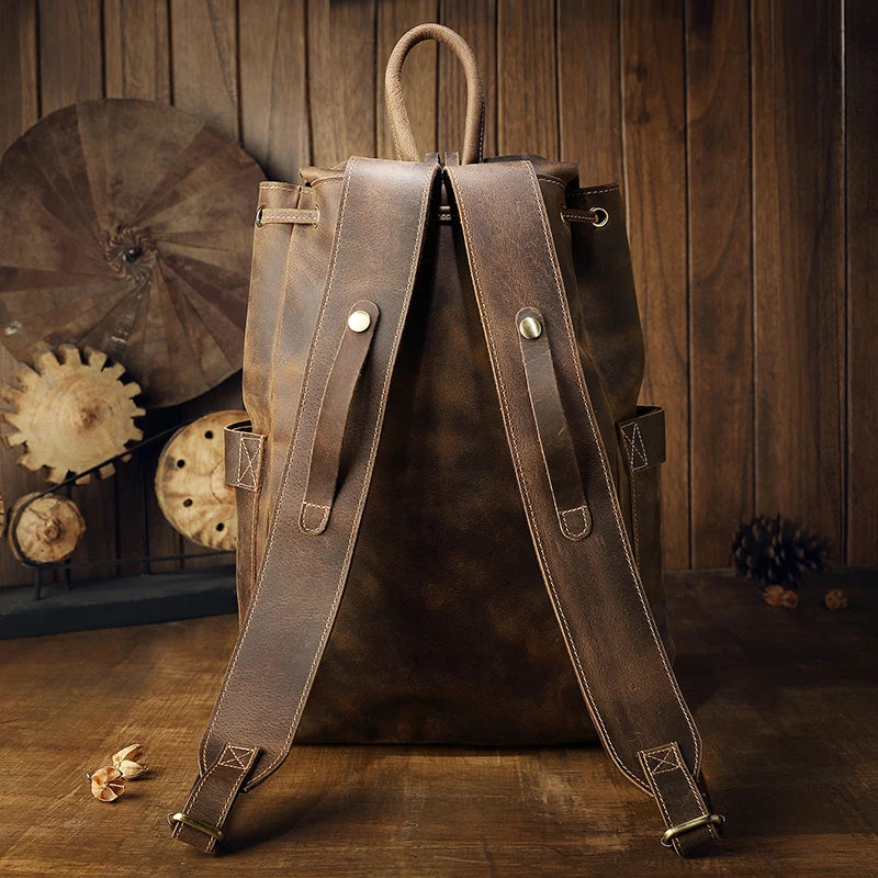 Crazy Horse Leather Backpack_AQ