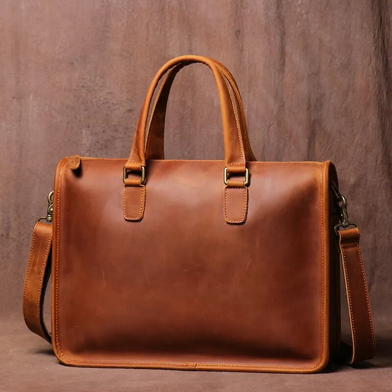 Porte-documents en cuir crazy horse — Modèle B