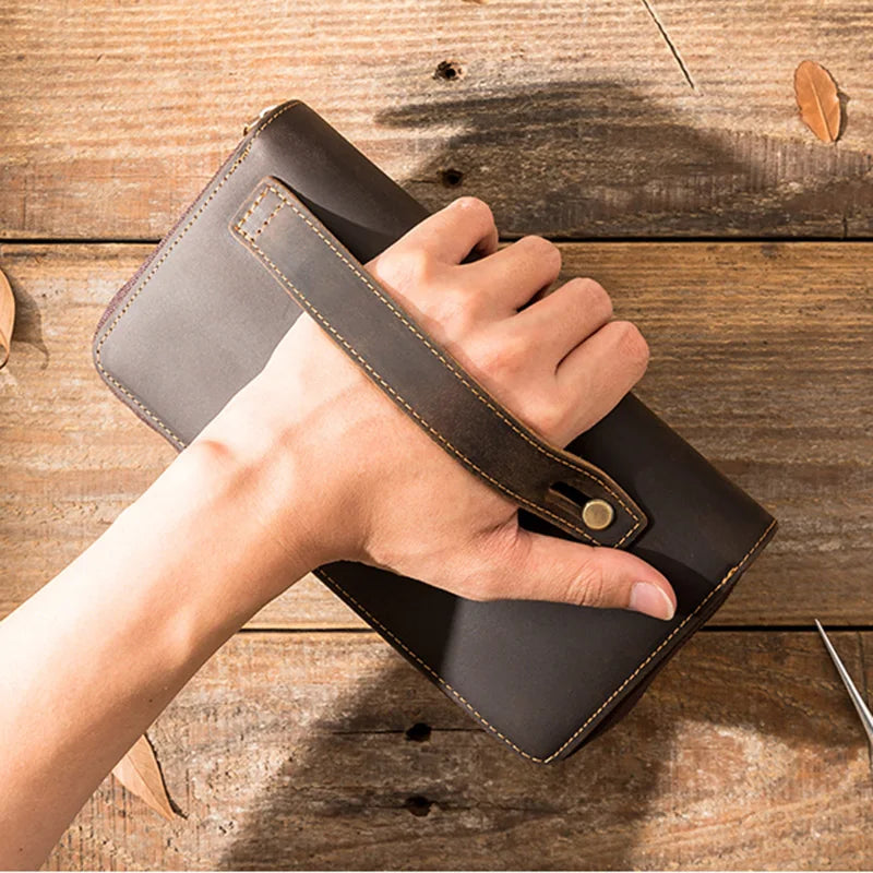 Crazy Horse Leather Wallet_D