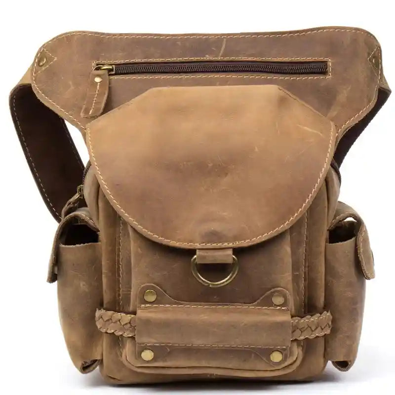 Bolsa de anca em pele crazy horse — Modelo G
