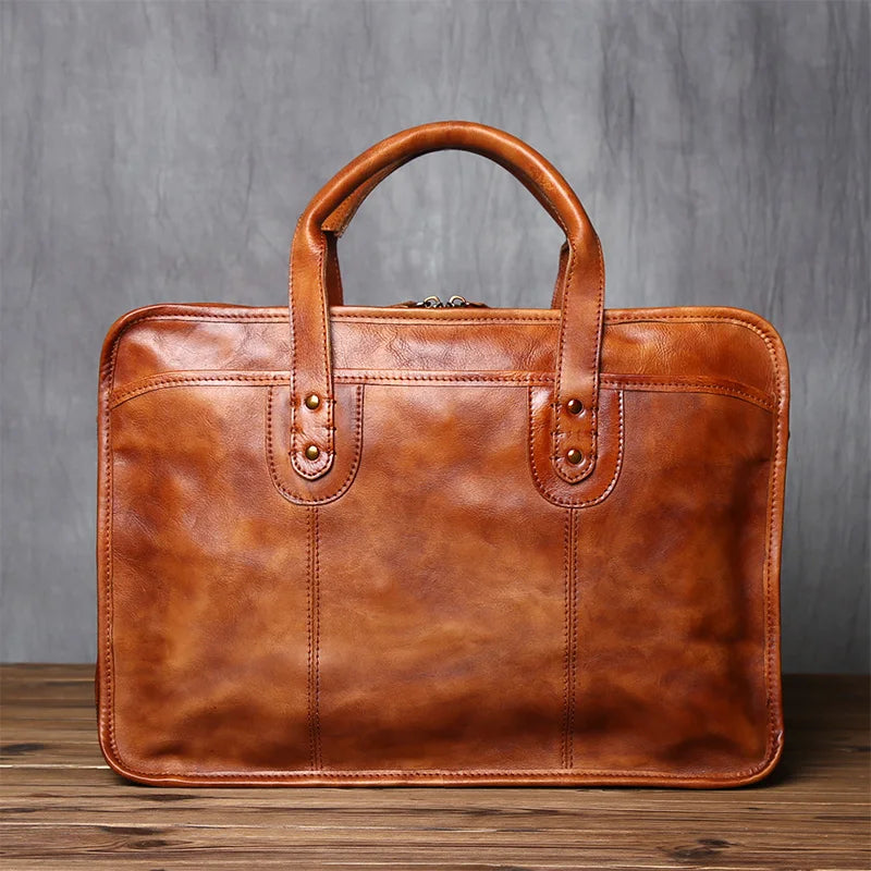 Cowhide Shoulder Bag — Style H