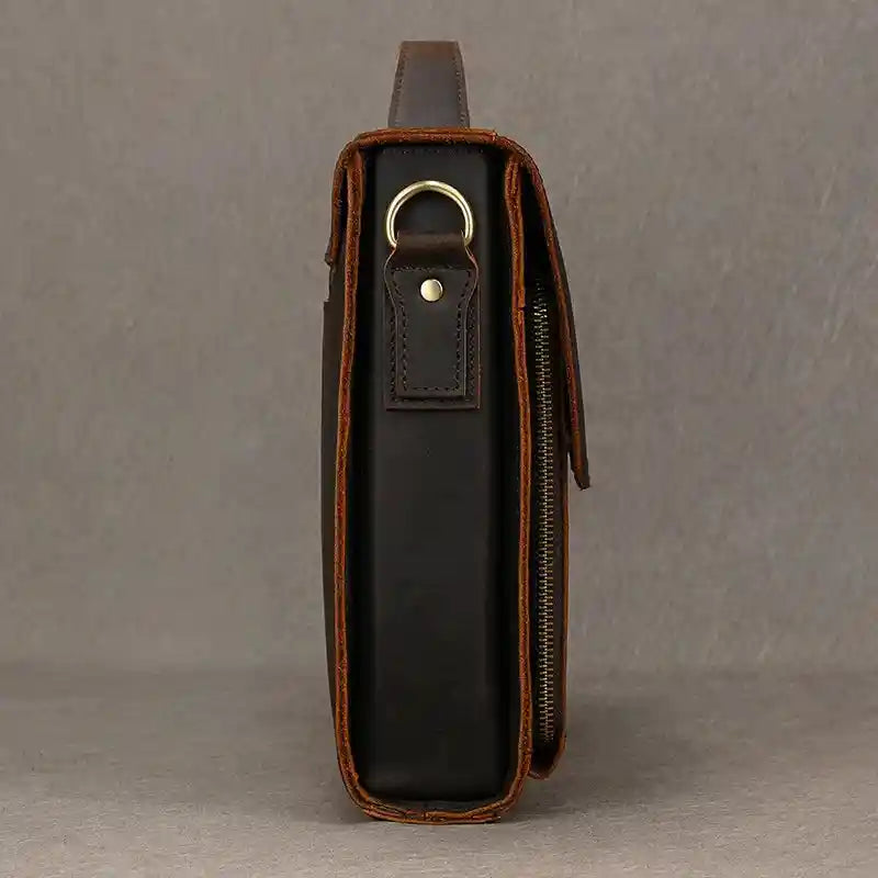 Aktentasche aus Crazy Horse-Leder — Modell Z