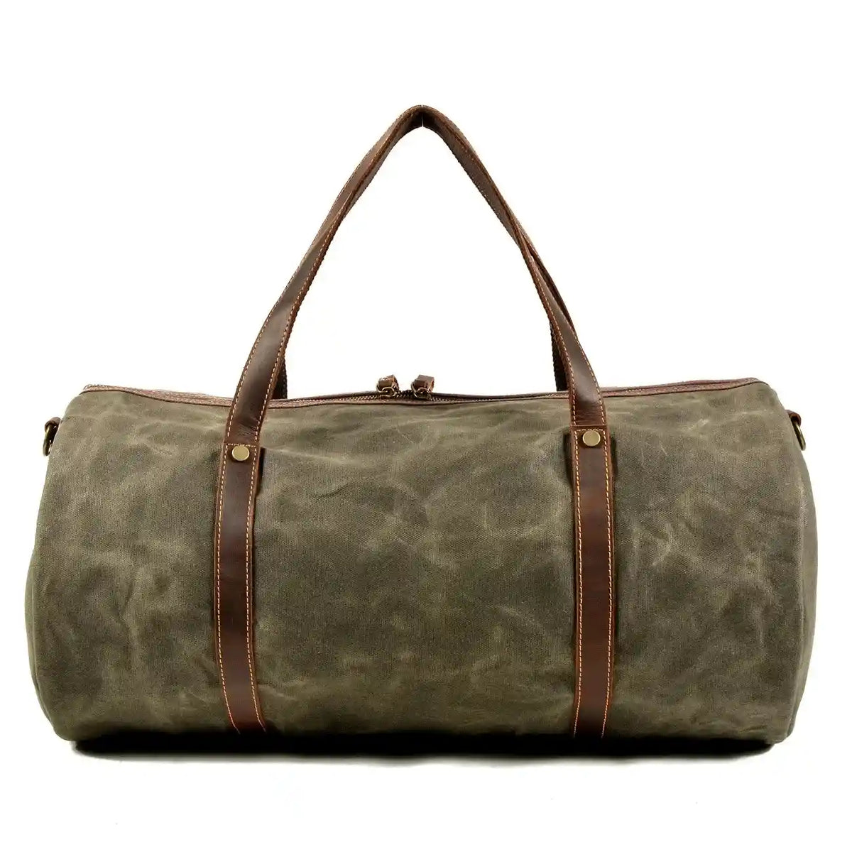 Reisetasche mit Lederbesatz aus Canvas — Modell A