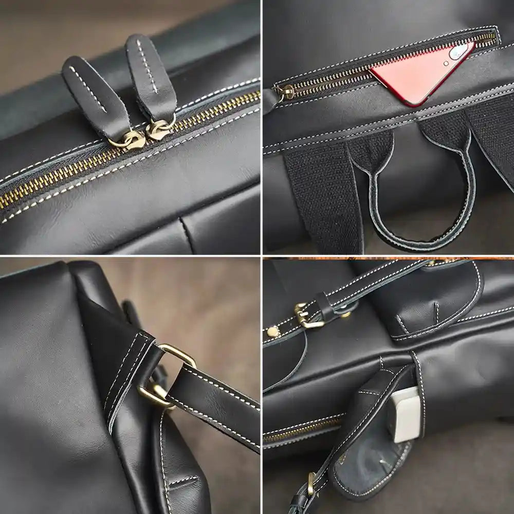 Rucksack aus Rindsleder — Modell E