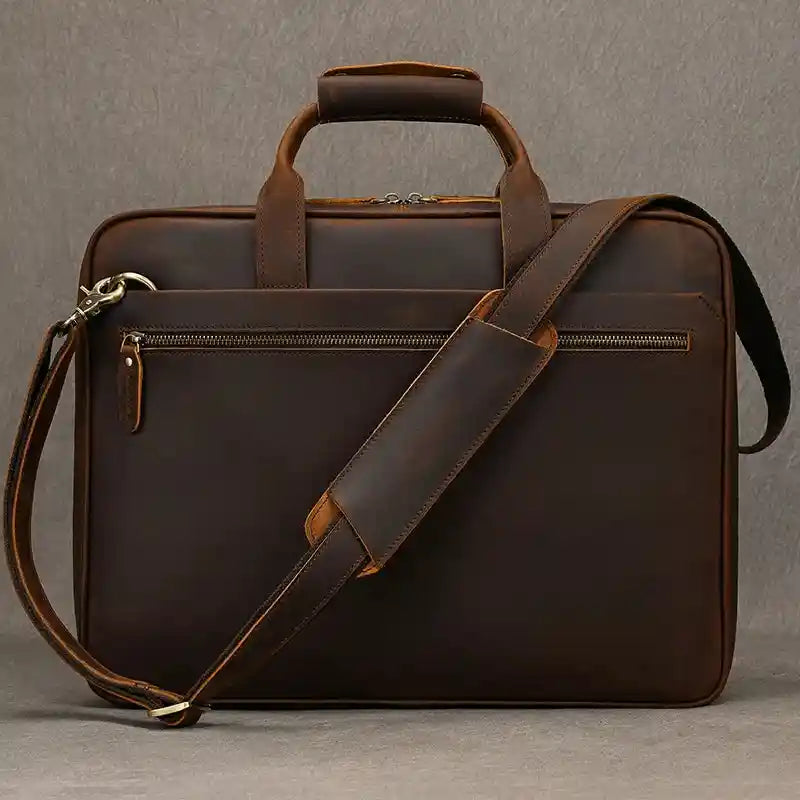 Aktentasche aus Crazy Horse-Leder — Modell U