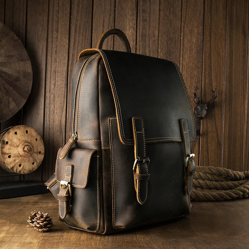 Crazy Horse Leather Backpack_AK