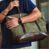 PNDME Designer haute qualité toile en cuir véritable hommes femmes sac fourre-tout mode rétro luxe travail sac à main en plein air sac à bandoulière