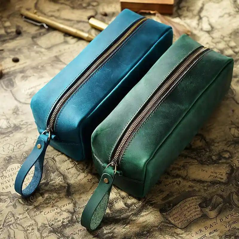 Stifteetui aus Crazy Horse-Leder — Modell H — Produktansicht