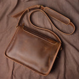 Crazy Horse Leather Shoulder Bag_ab