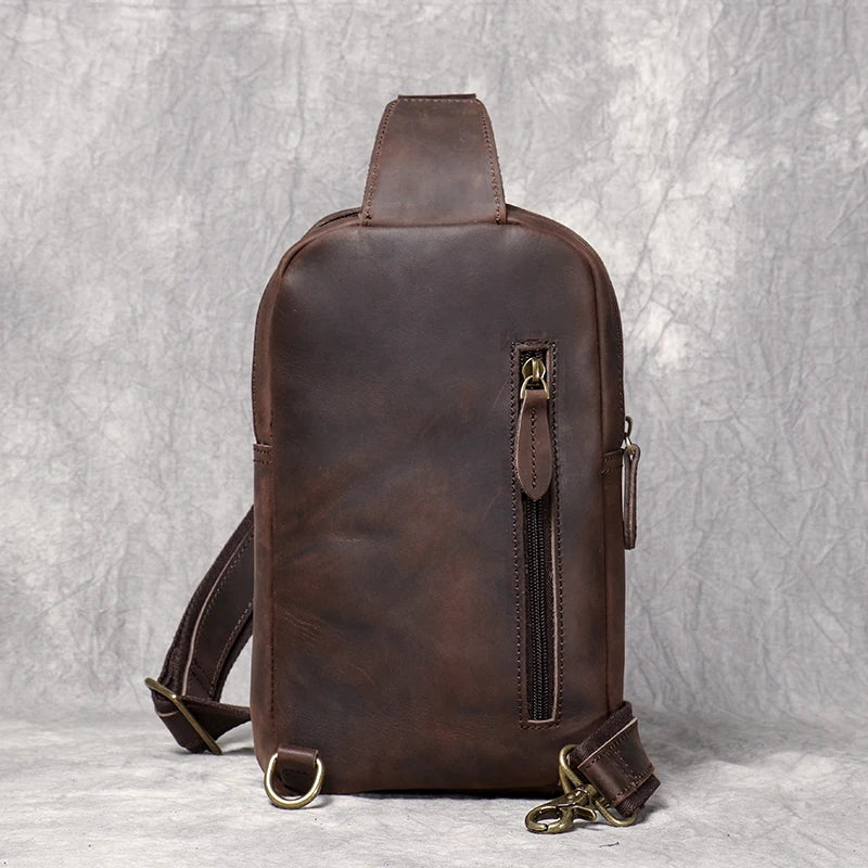 Crazy Horse Leather Crossbody Back_F