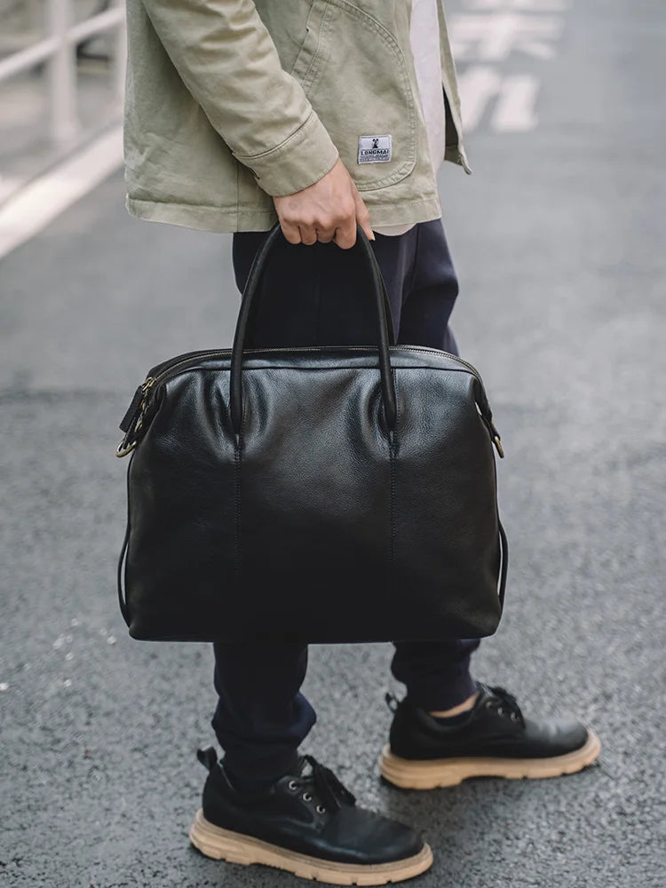 Genuine leather business bag_A