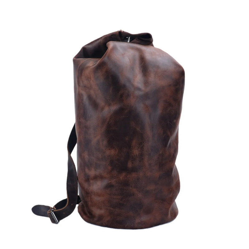 Crazy Horse Leather Gran capacidad Bag_c