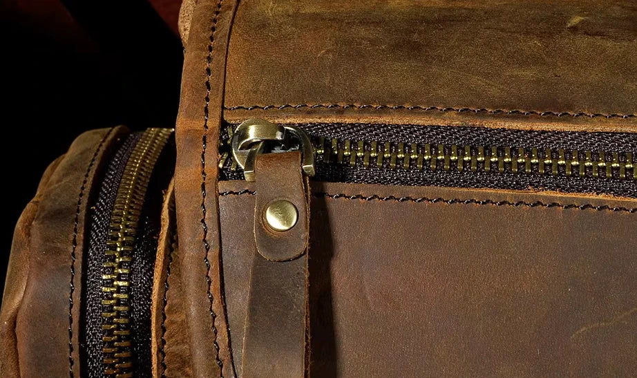 Crazy Horse Leather Waist Bag_O