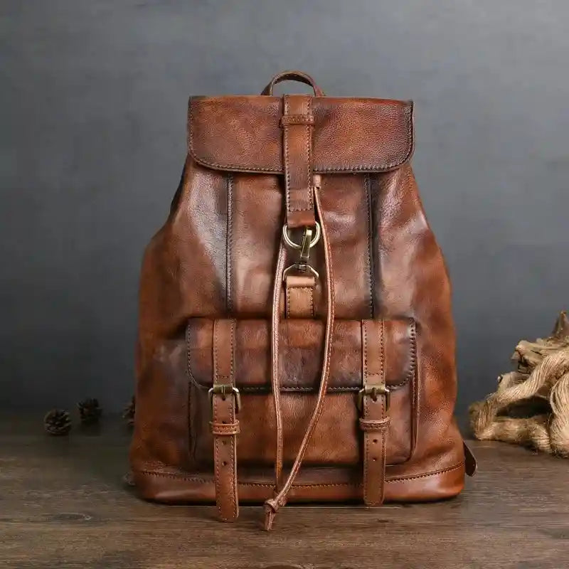 Sac à dos en cuir de vachette — Modèle A — Vue du produit