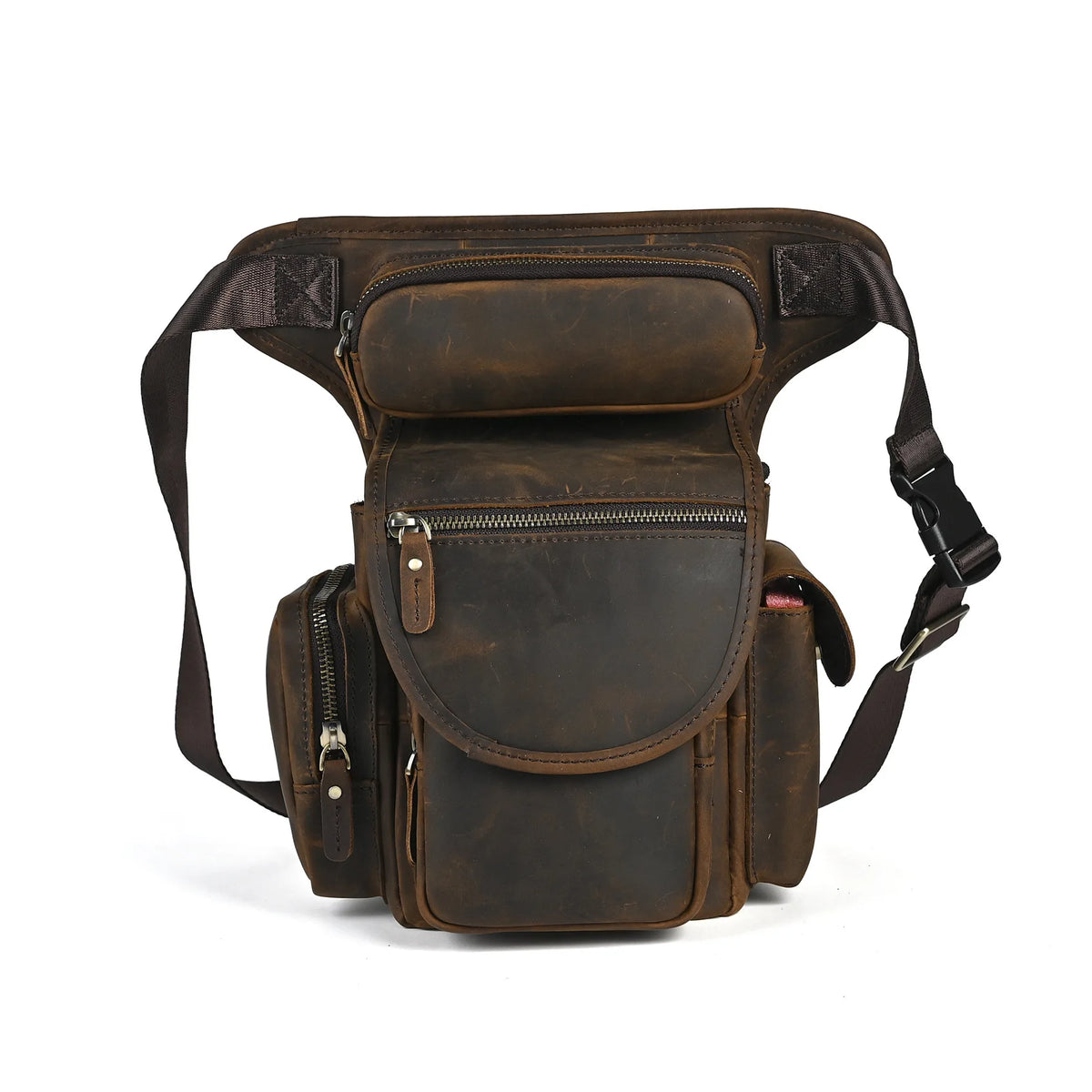Crazy Horse Leather Waist Bag_O