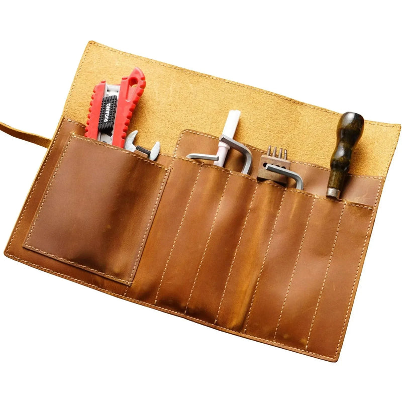Crazy Horse Leather Pen Case_I