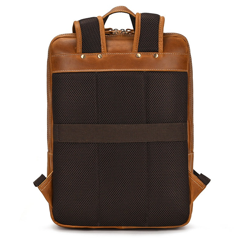 Mochila em pele crazy horse — Modelo Z — Imagem de detalhe 7
