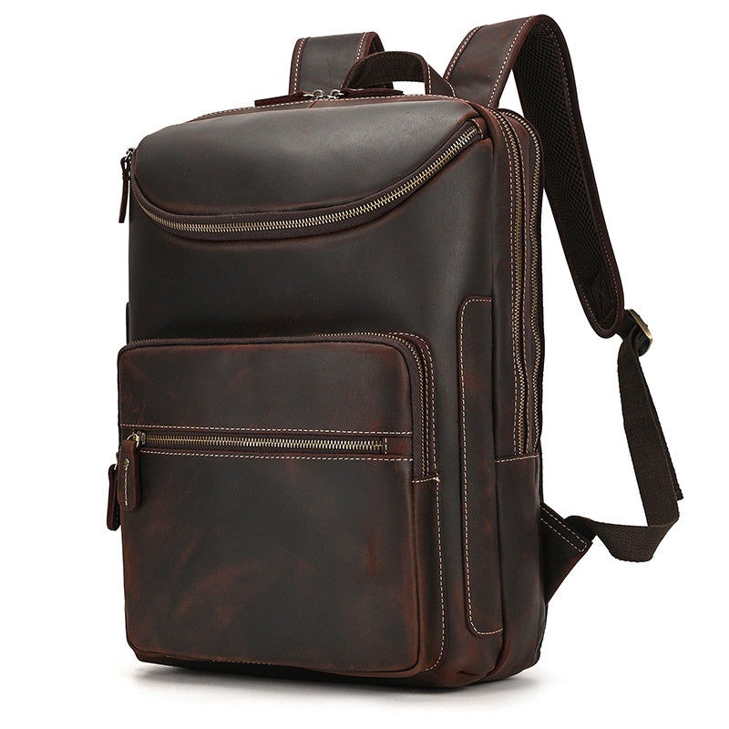 Mochila em pele crazy horse — Modelo Z — Imagem de detalhe 24