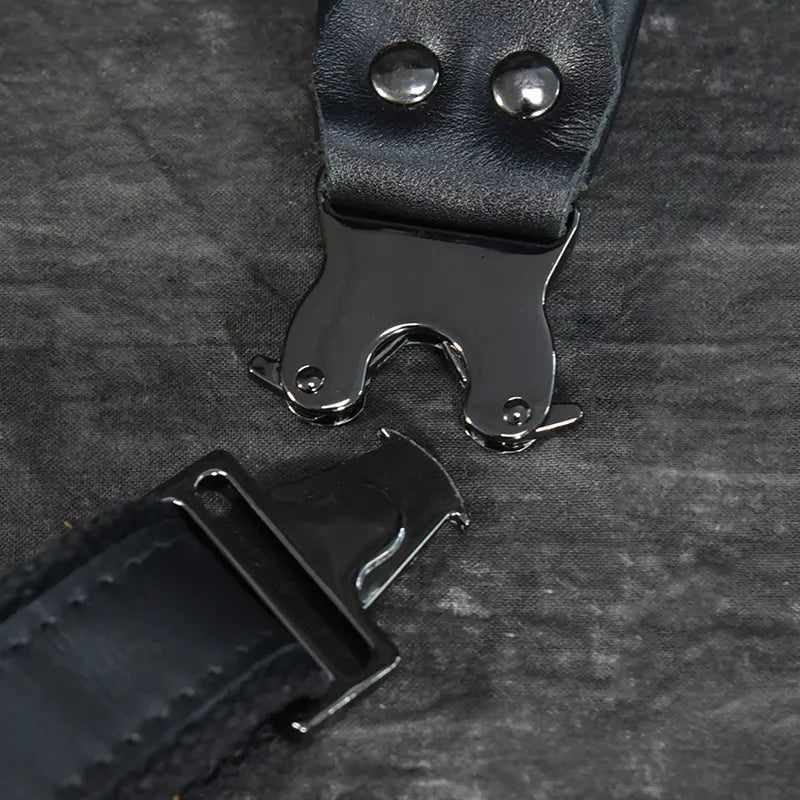 Bolsa para cinto em pele crazy horse — Modelo A
