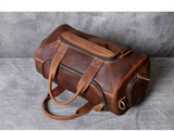 Mala de viagem em pele crazy horse — Modelo J — Imagem de detalhe 15