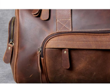 Mala de viagem em pele crazy horse — Modelo J — Imagem de detalhe 18