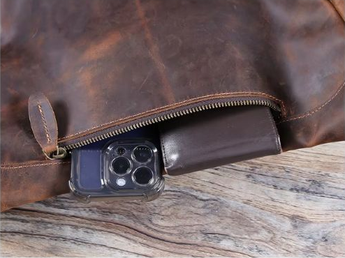 Crazy Horse Leather Shoulder Bag — Style X