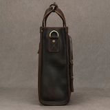 Saco tote em pele crazy horse — Modelo L — Imagem de detalhe 4