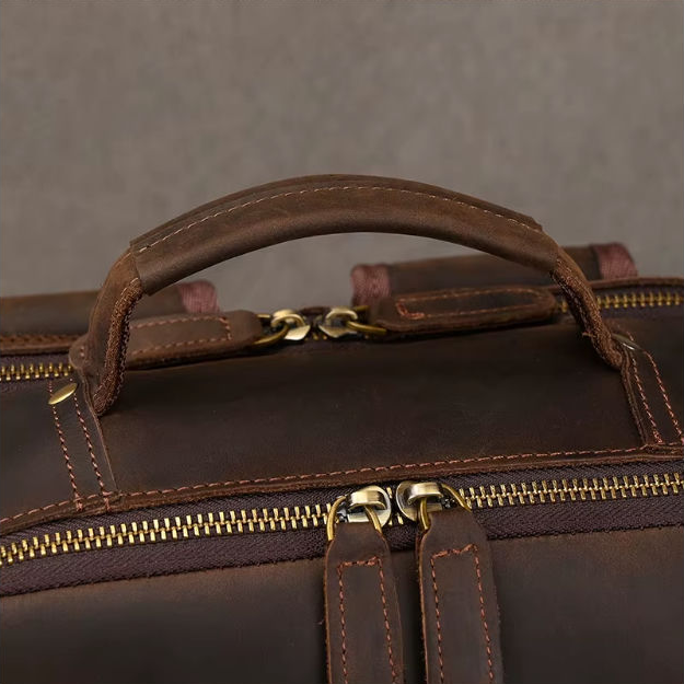 Crazy Horse Leather Backpack — Style AG — Detail image 8