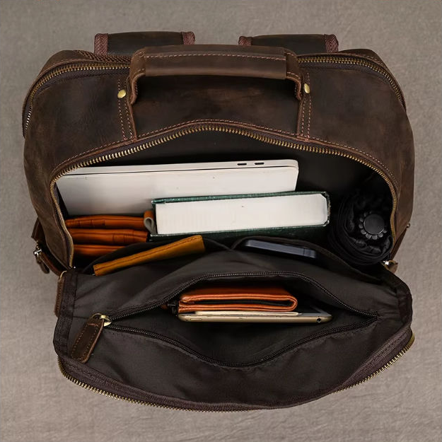 Crazy Horse Leather Backpack — Style AG — Detail image 10
