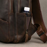 Ryggsäck i crazy horse-läder — Modell AG — Detaljbild 14
