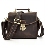Bolsa para câmara em pele crazy horse — Modelo B