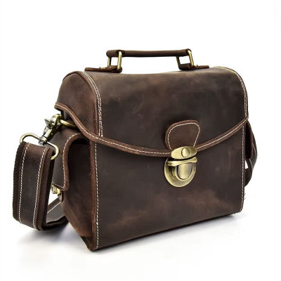 Kameratasche aus Crazy Horse-Leder — Modell B
