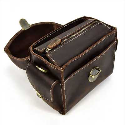 Kameratasche aus Crazy Horse-Leder — Modell B