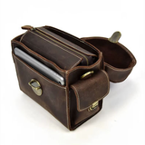 Bolsa para câmara em pele crazy horse — Modelo B